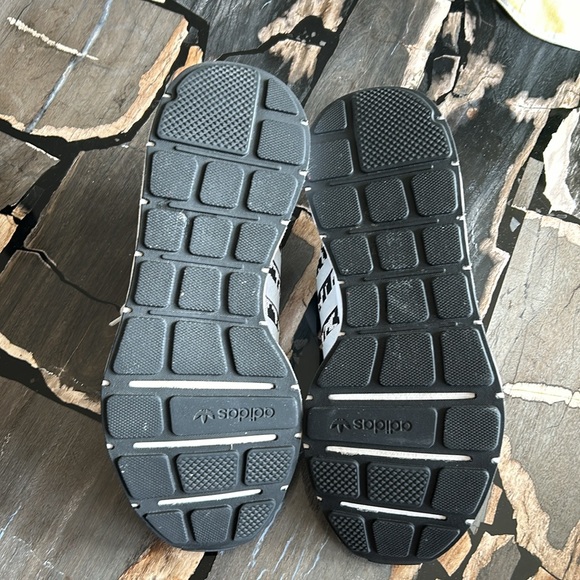 Adidas Black and Cream Animal Print Sneakers - Picture 6 of 7